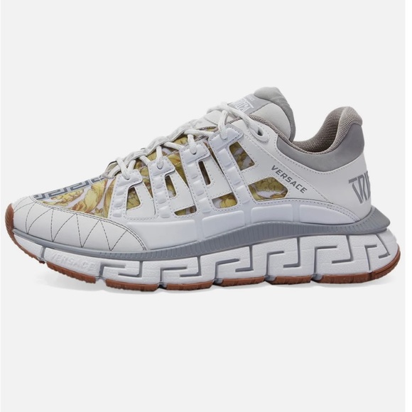 Versace designer women’s sneakers 38.5 orig 41150. From Saks - Picture 3 of 12